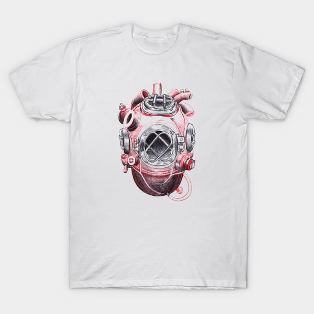 Heart / Scaphander T-Shirt by JPT